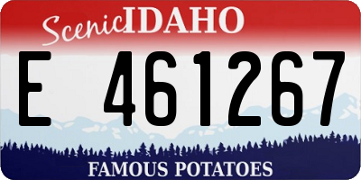 ID license plate E461267