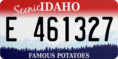 ID license plate E461327
