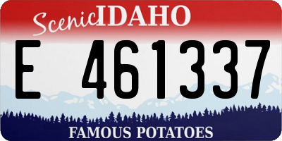 ID license plate E461337