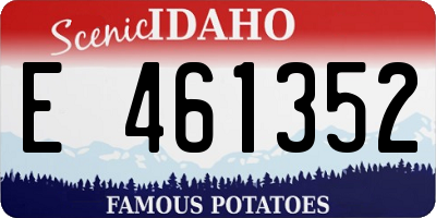 ID license plate E461352
