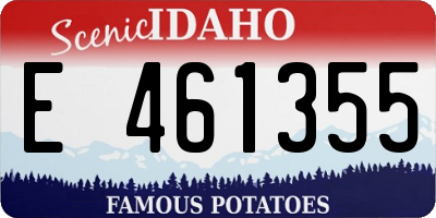 ID license plate E461355