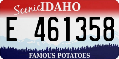 ID license plate E461358