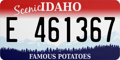 ID license plate E461367