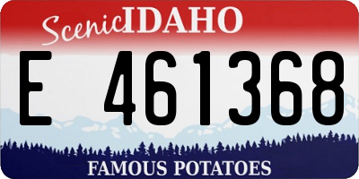 ID license plate E461368