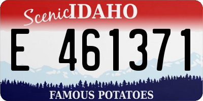 ID license plate E461371