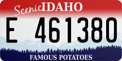 ID license plate E461380