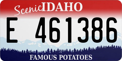 ID license plate E461386