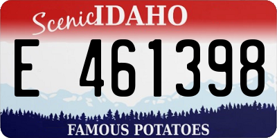 ID license plate E461398