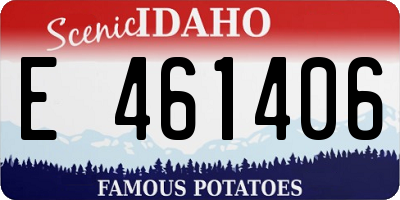 ID license plate E461406