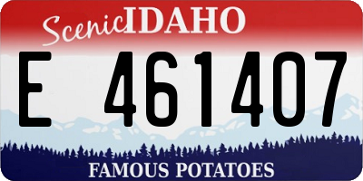 ID license plate E461407