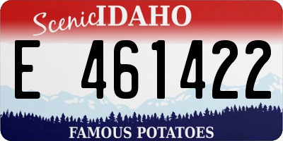 ID license plate E461422