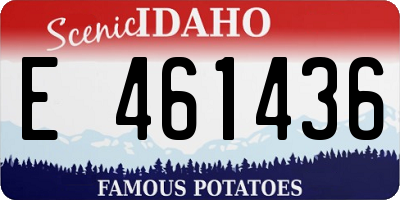 ID license plate E461436