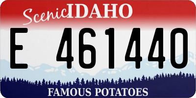 ID license plate E461440