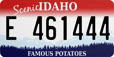 ID license plate E461444