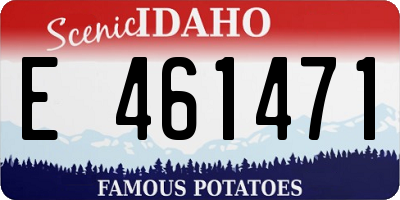 ID license plate E461471