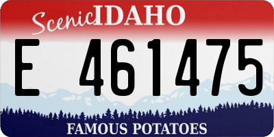 ID license plate E461475