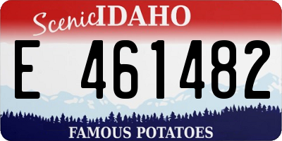 ID license plate E461482