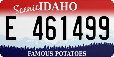 ID license plate E461499