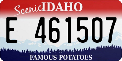 ID license plate E461507