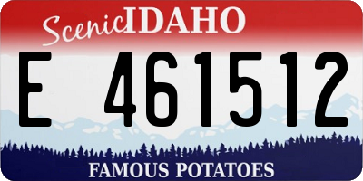 ID license plate E461512