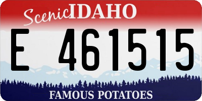 ID license plate E461515