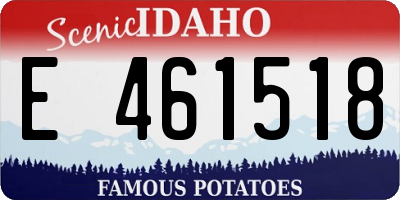 ID license plate E461518
