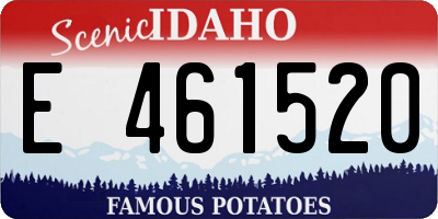 ID license plate E461520