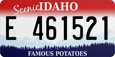 ID license plate E461521