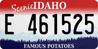 ID license plate E461525