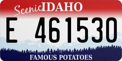 ID license plate E461530