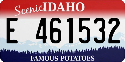 ID license plate E461532