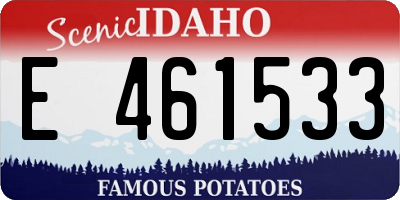 ID license plate E461533