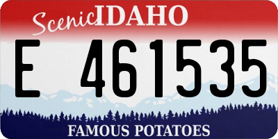 ID license plate E461535
