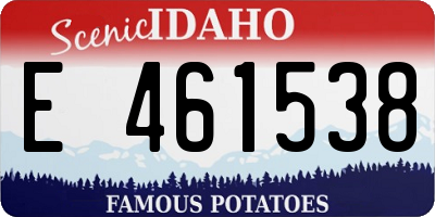 ID license plate E461538