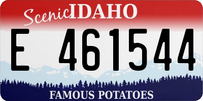 ID license plate E461544