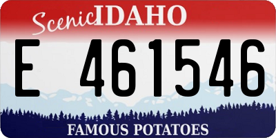 ID license plate E461546