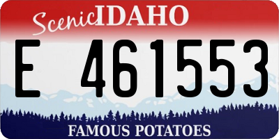 ID license plate E461553