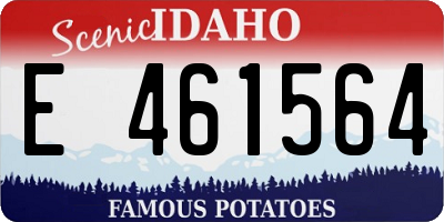 ID license plate E461564