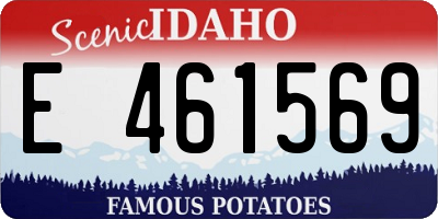 ID license plate E461569