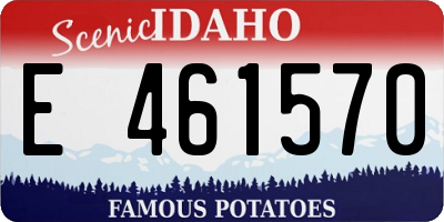 ID license plate E461570