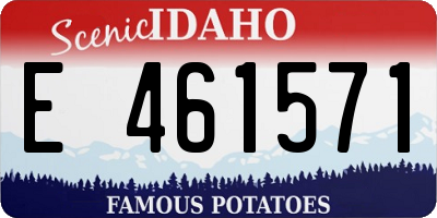 ID license plate E461571