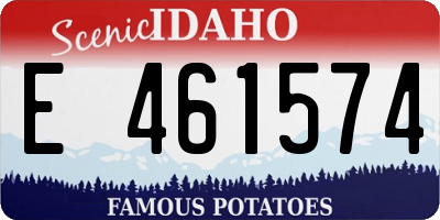 ID license plate E461574