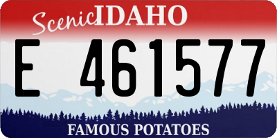 ID license plate E461577