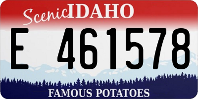 ID license plate E461578