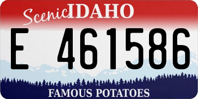 ID license plate E461586
