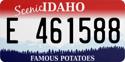 ID license plate E461588