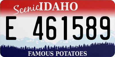 ID license plate E461589