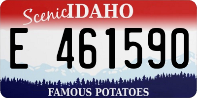 ID license plate E461590