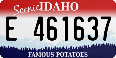 ID license plate E461637