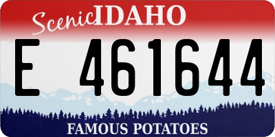 ID license plate E461644